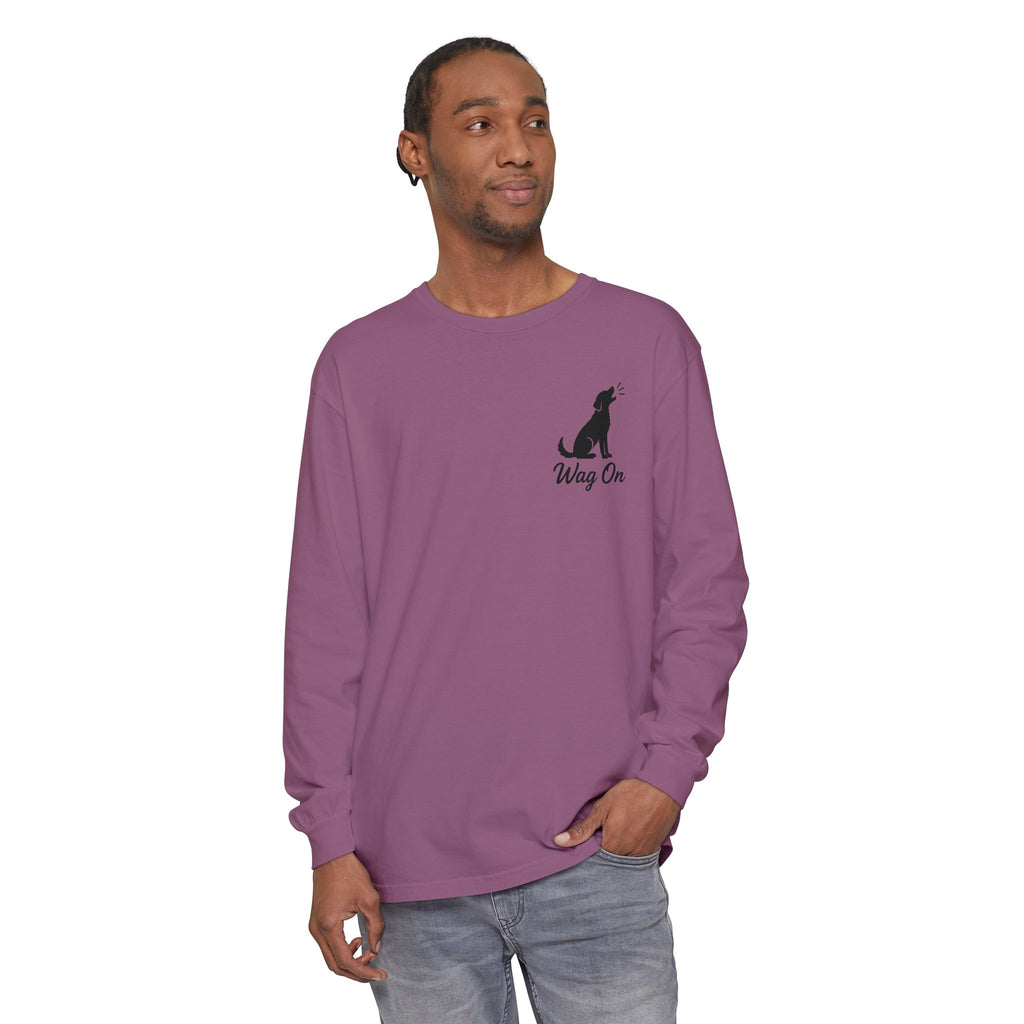 Freedom 250 Grand Prix Long Sleeve T-Shirt — "Wag On" Dog Rally Race Tee