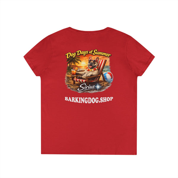 French Bull Dog Beach Chair T-Shirt Wag On™ Dog Days of Summer