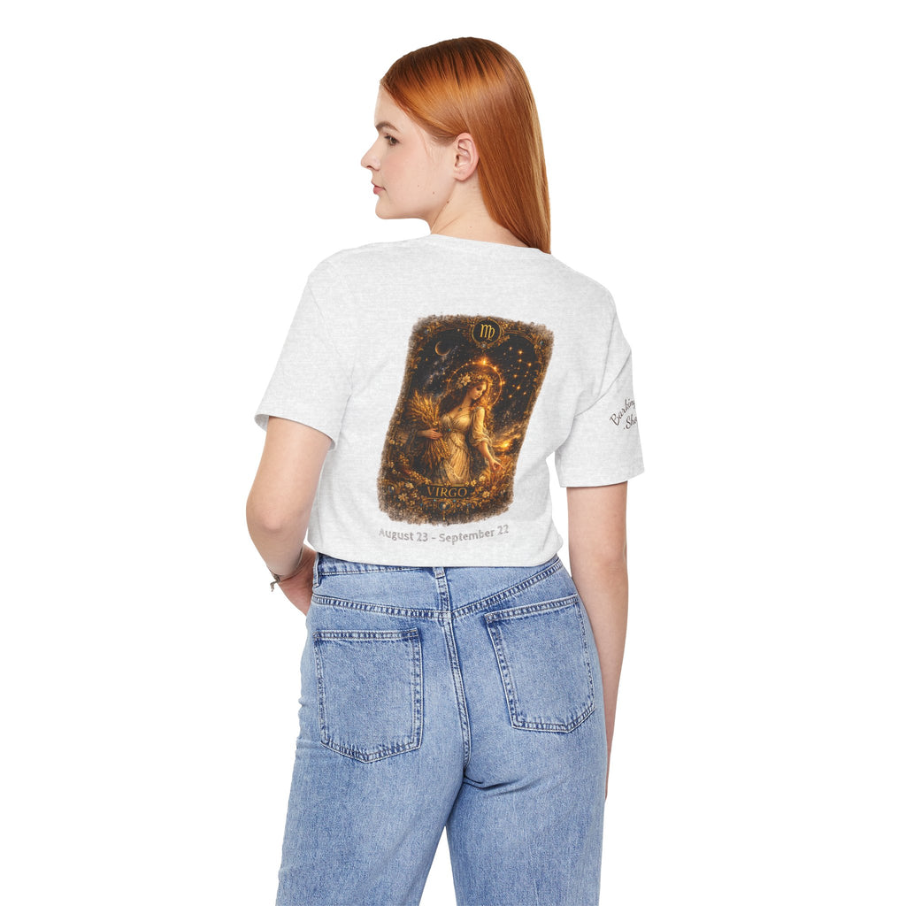 Virgo Zodiac Tee — Illustrated Virgo Goddess Astrology T-Shirt