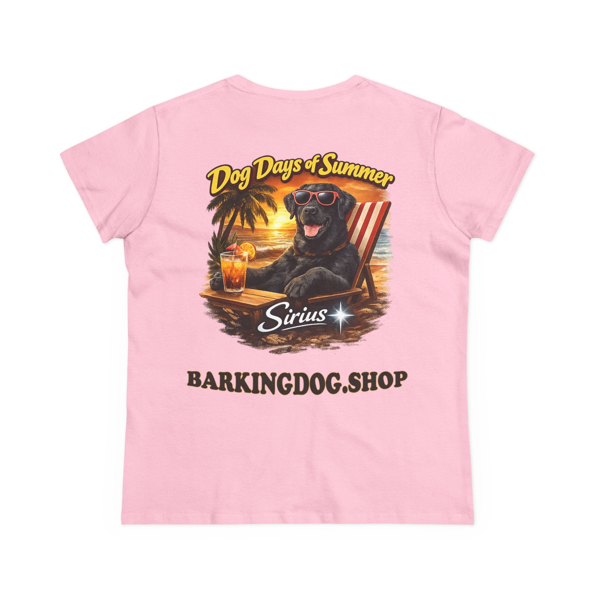 Black Labrador Dog Beach Chair T-Shirt Wag On™ Dog Days of Summer
