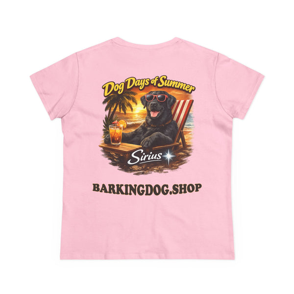 Black Labrador Dog Beach Chair T-Shirt Wag On™ Dog Days of Summer