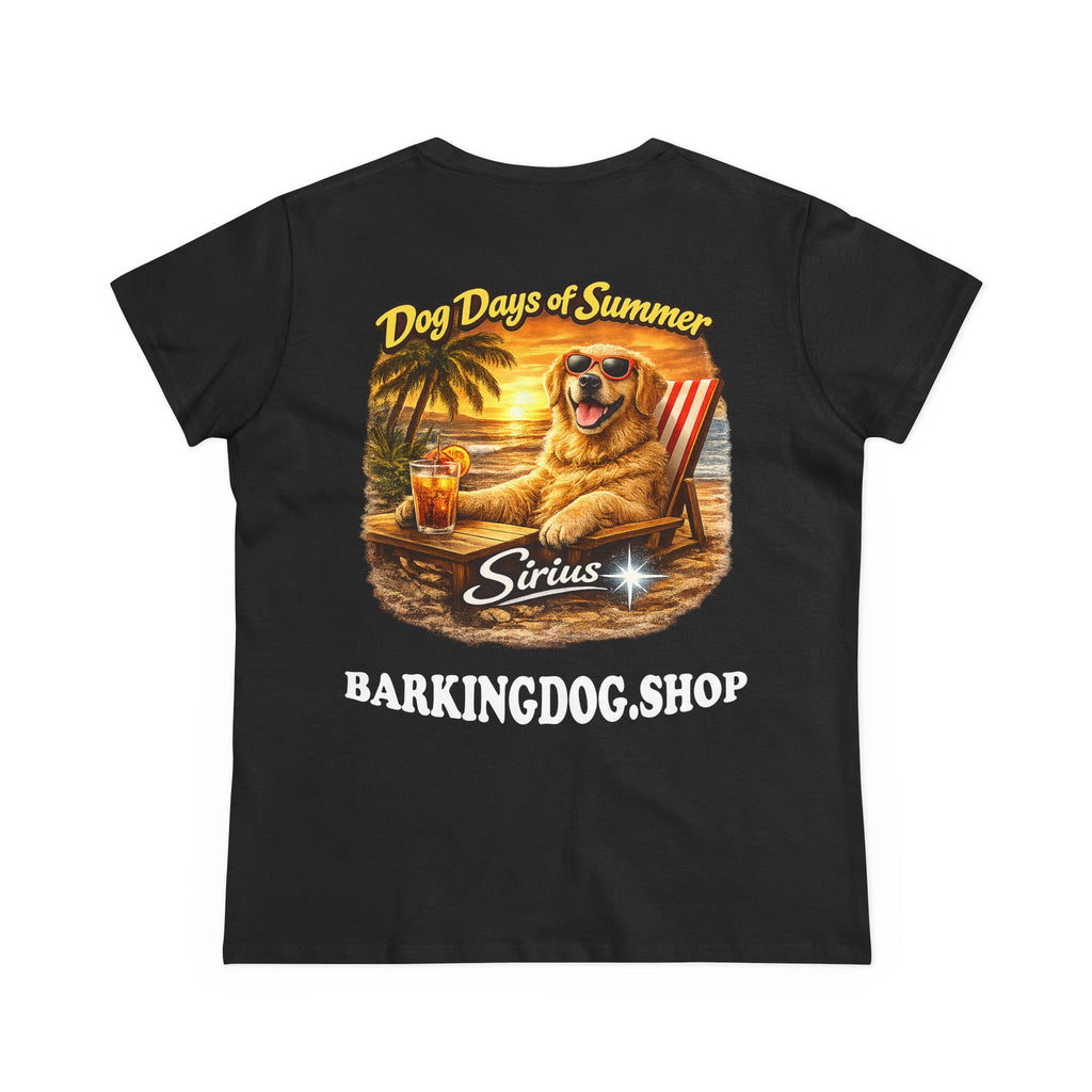 Golden Retriever Dog Beach Chair T-Shirt Wag On™ Dog Days of Summer