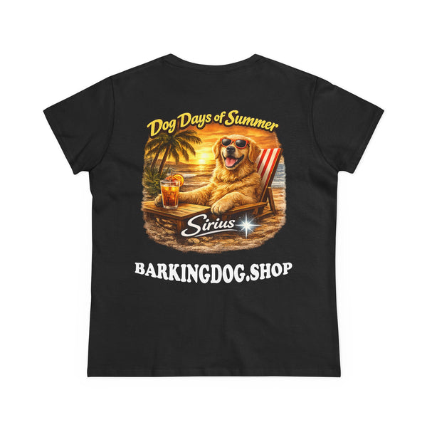 Golden Retriever Dog Beach Chair T-Shirt Wag On™ Dog Days of Summer