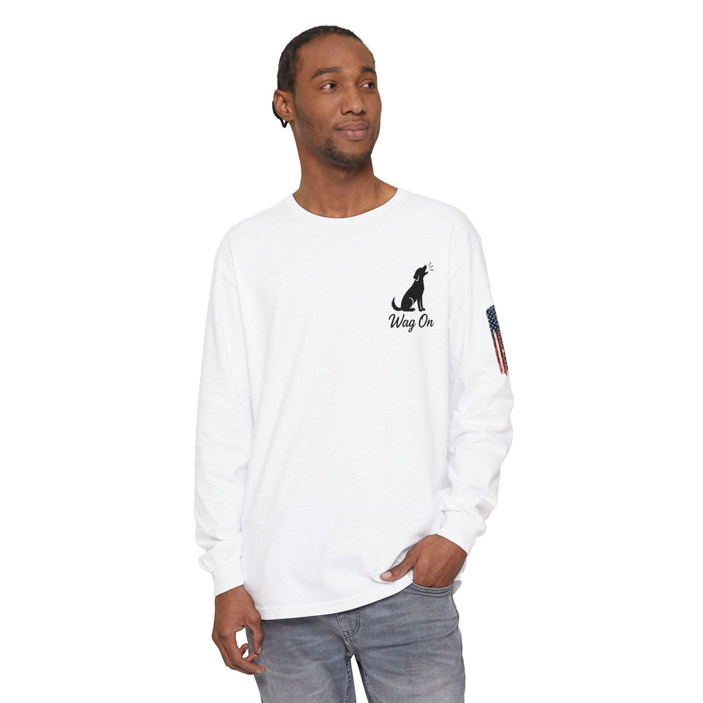 New York Knicks 2026 NBA Champions Long Sleeve T‑Shirt — 'Wag On' Dog Logo