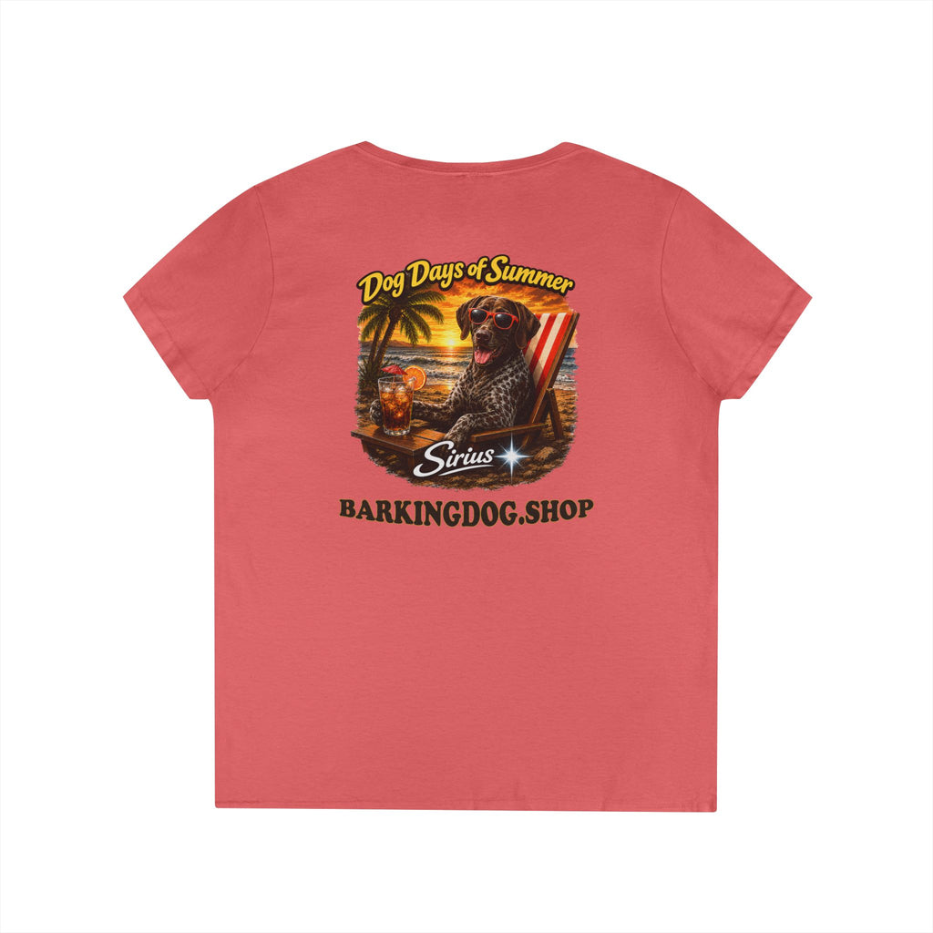German Shorthair Pointer Beach Chair T-Shirt Wag On™ Dog Days of Summer