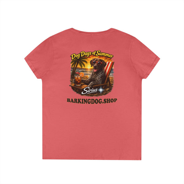German Shorthair Pointer Beach Chair T-Shirt Wag On™ Dog Days of Summer