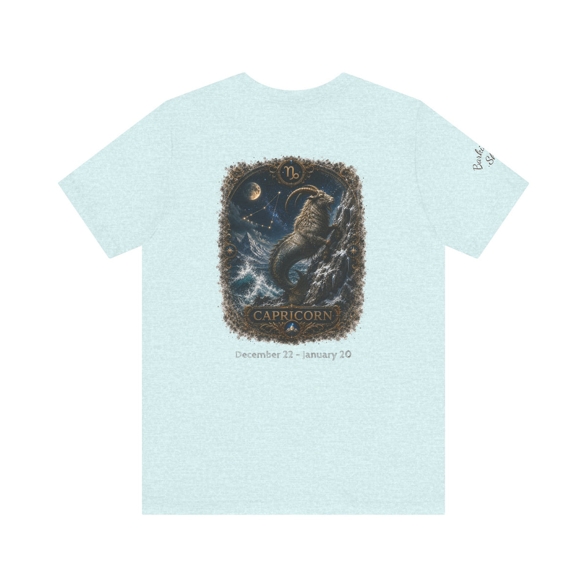 Capricorn Zodiac T-Shirt — Mythic Sea Goat Astrology Tee