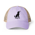 Women's Embroidered Wag On Washed Mesh-Back Cap