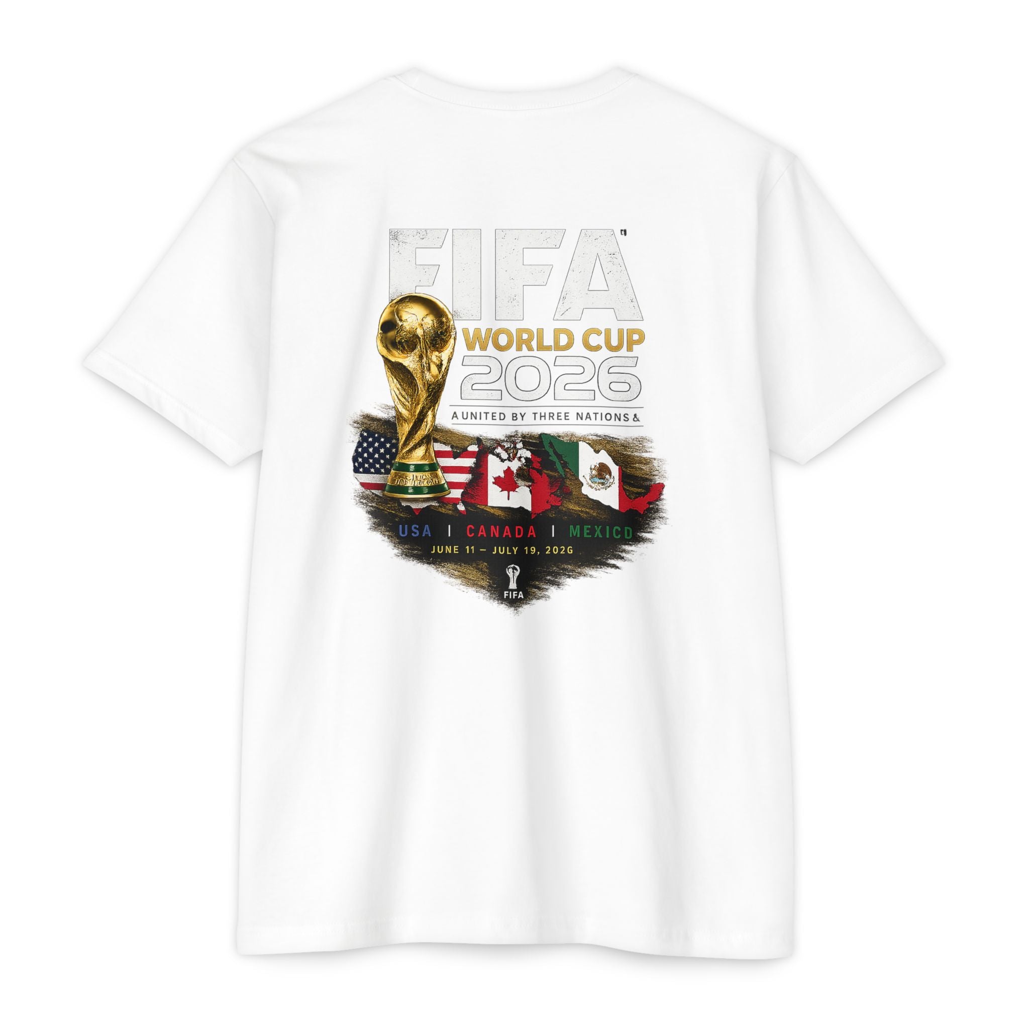 FIFA World Cup 2026 T-Shirt — USA Canada Mexico Official Souvenir Tee