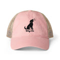 Women's Embroidered Wag On Washed Mesh-Back Cap