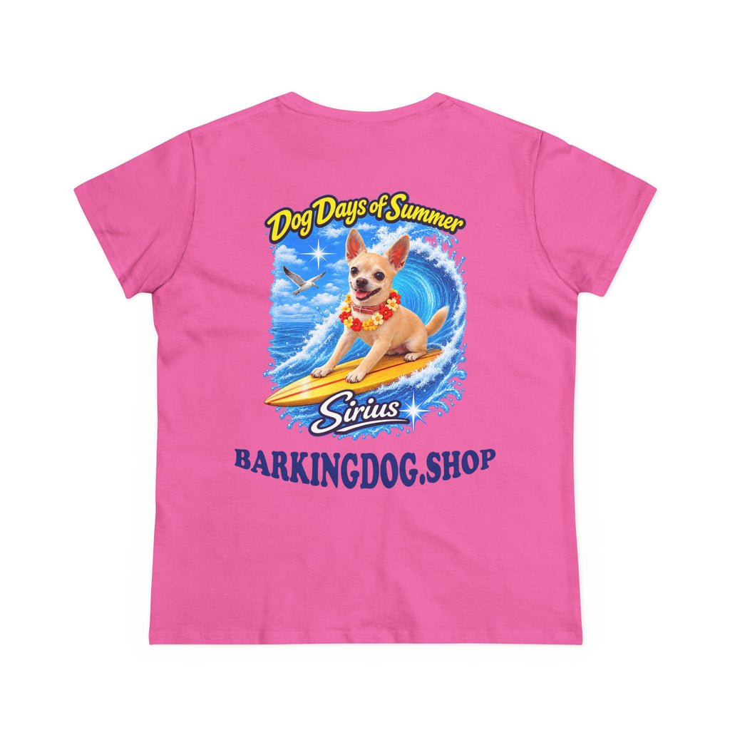 Chihuahua Surfboard T Shirt Dog Days Of Summer Beach Dog Lover Graphic Tee Wag On BarkingDog Shop