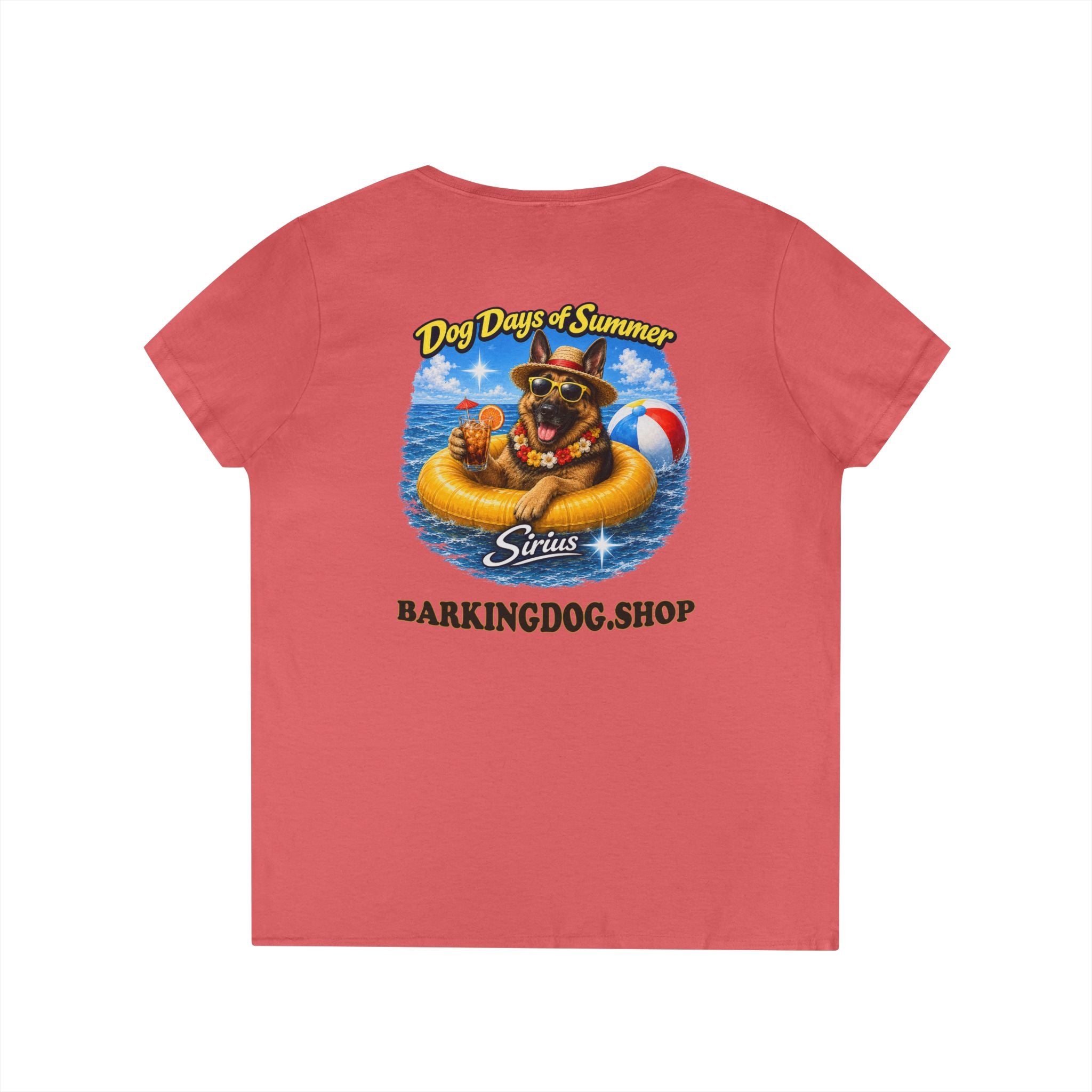 German Shepherd Dog Inner Tube T-Shirt Wag On™ Dog Days of Summer