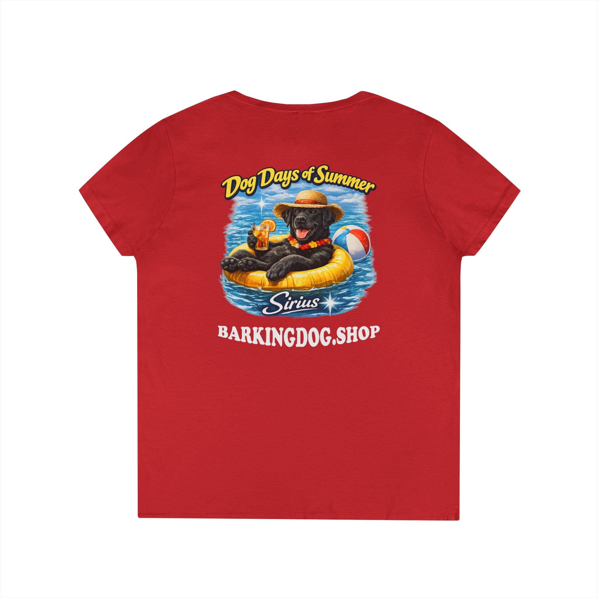 Black Labrador Dog Inner Tube T-Shirt Wag On™ Dog Days of Summer