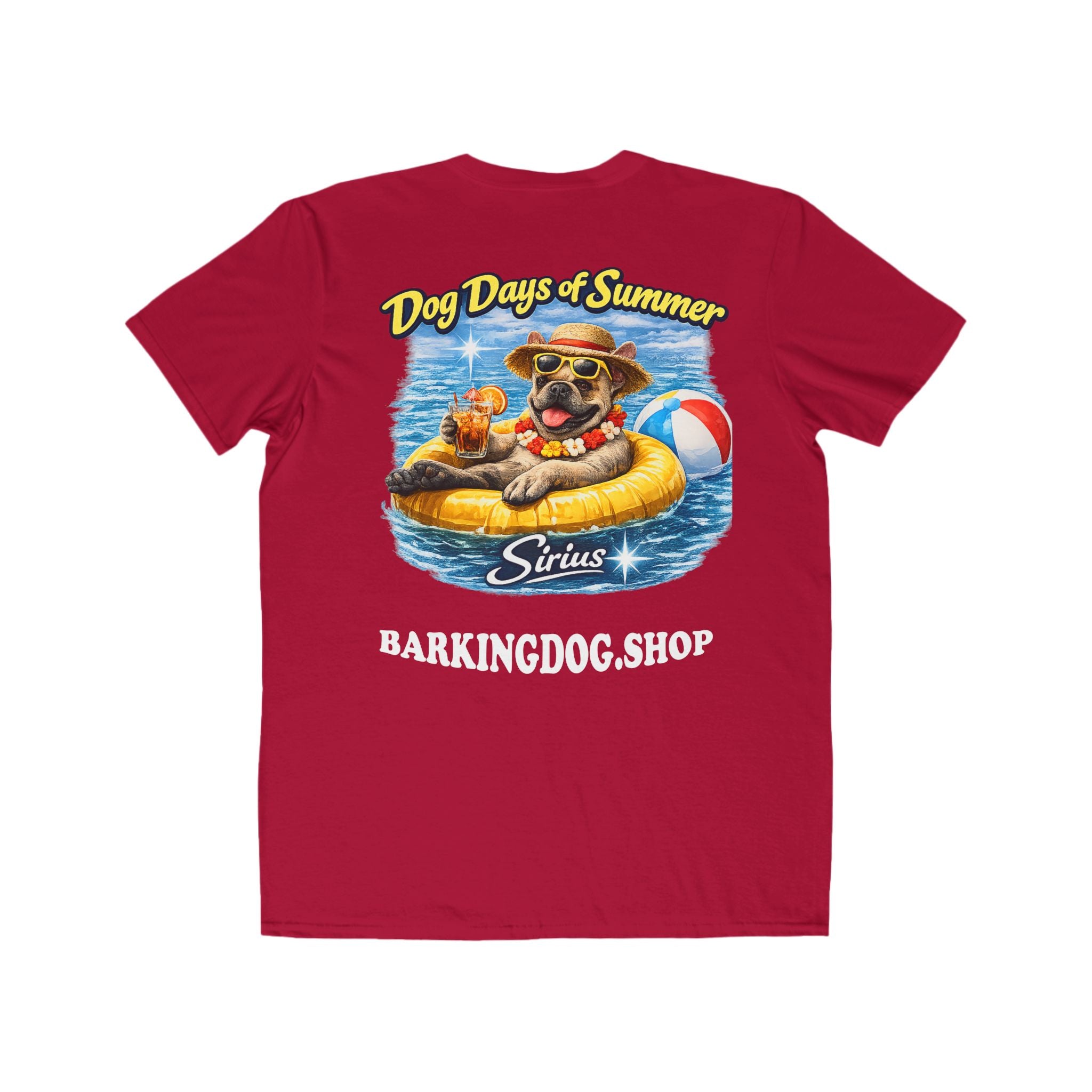 French Bulldog Inner Tube T-Shirt Wag On™ Dog Days of Summer