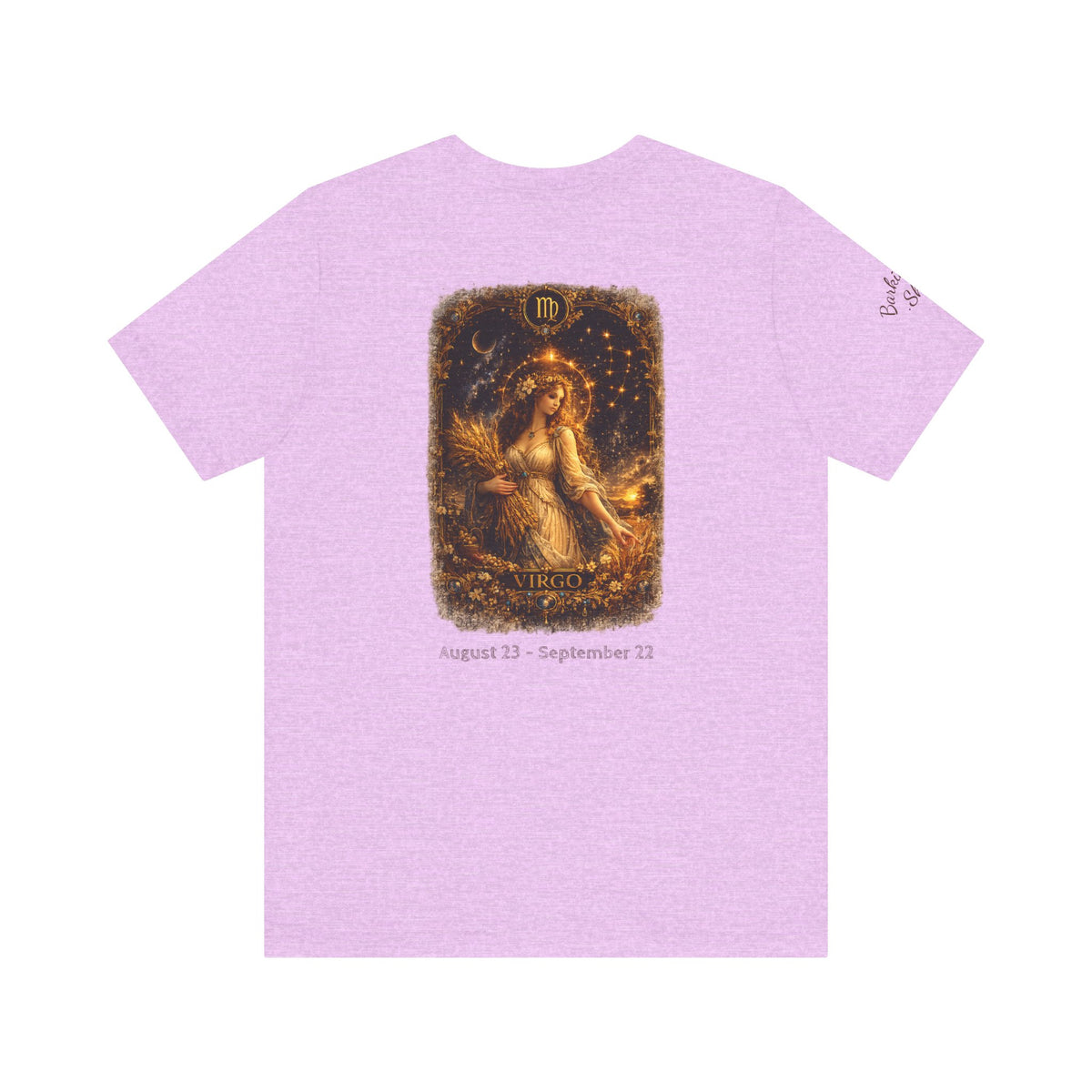 Virgo Zodiac Tee — Illustrated Virgo Goddess Astrology T-Shirt