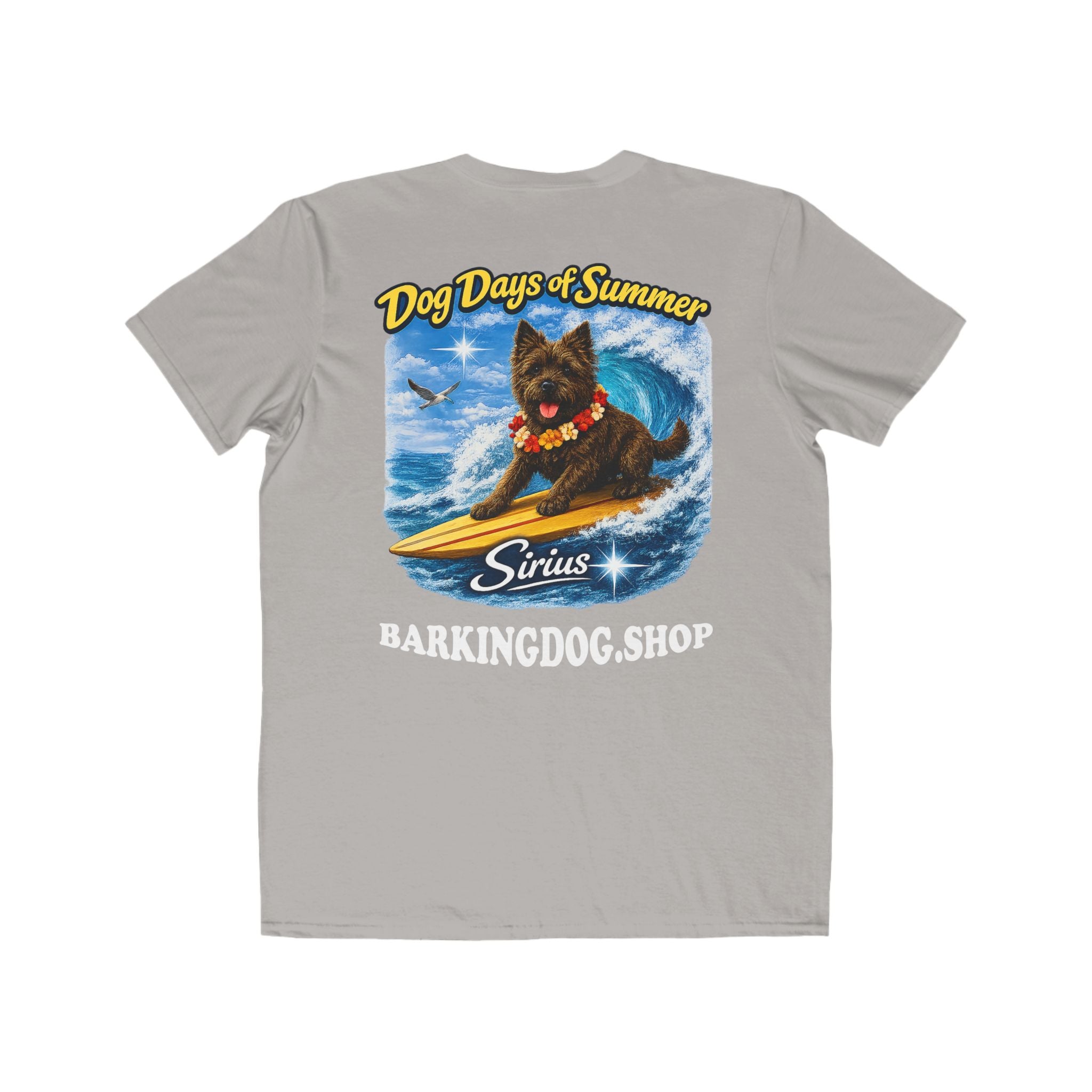 Cairn Terrier Surfboard T-Shirt Wag On™ Dog Days of Summer