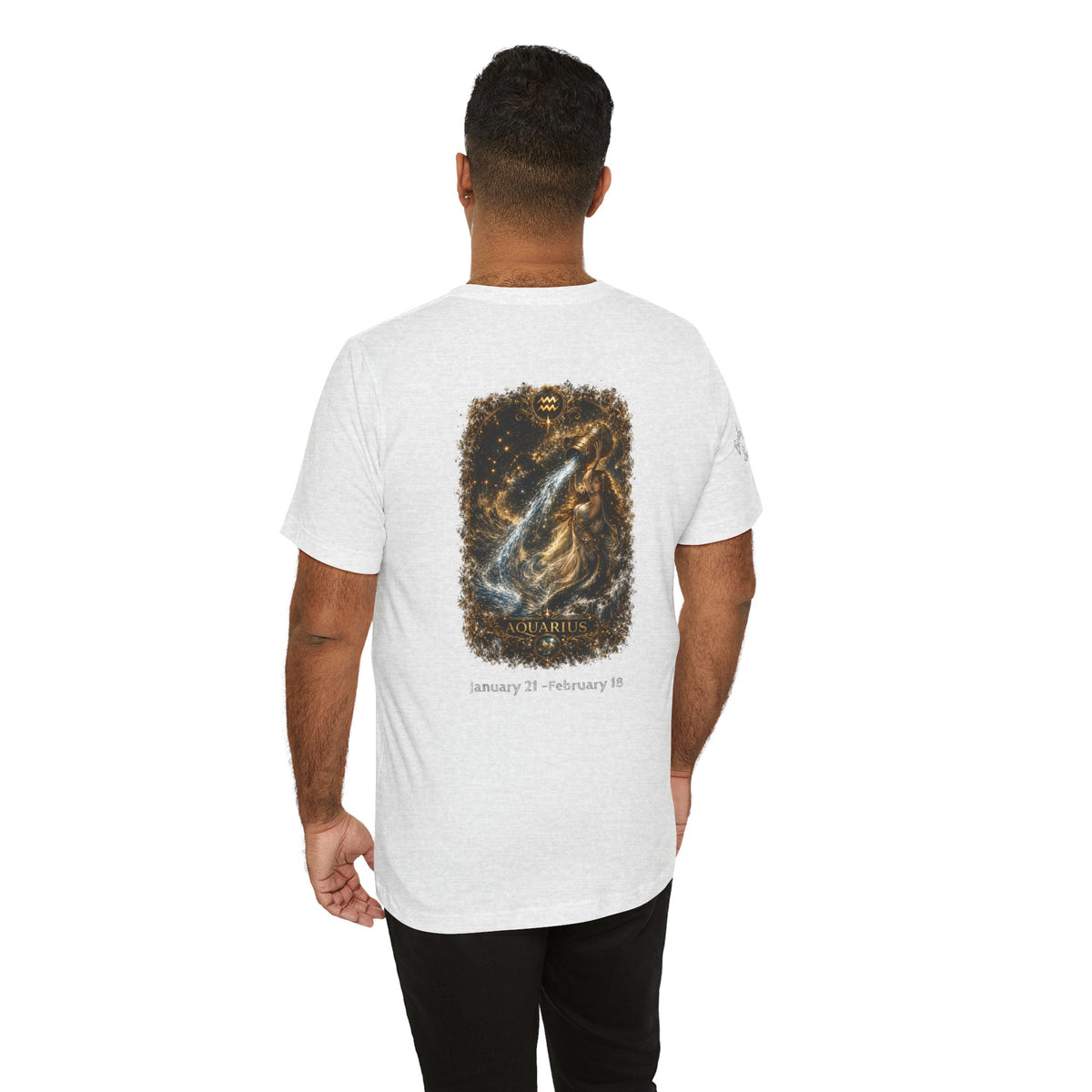 Aquarius Zodiac Tee — Constellation Water Bearer Graphic T-Shirt