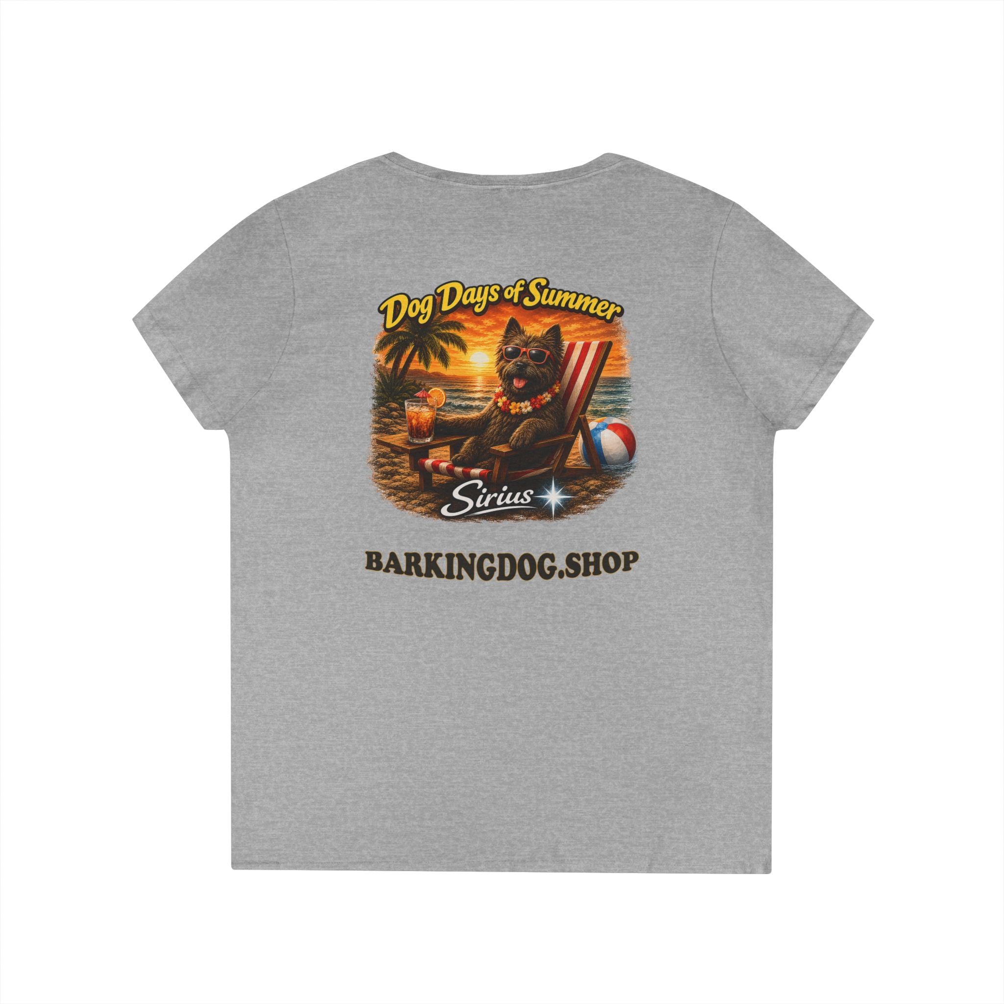 Cairn Terrier Dog Beach Chair T-Shirt Wag On™ Dog Days of Summer