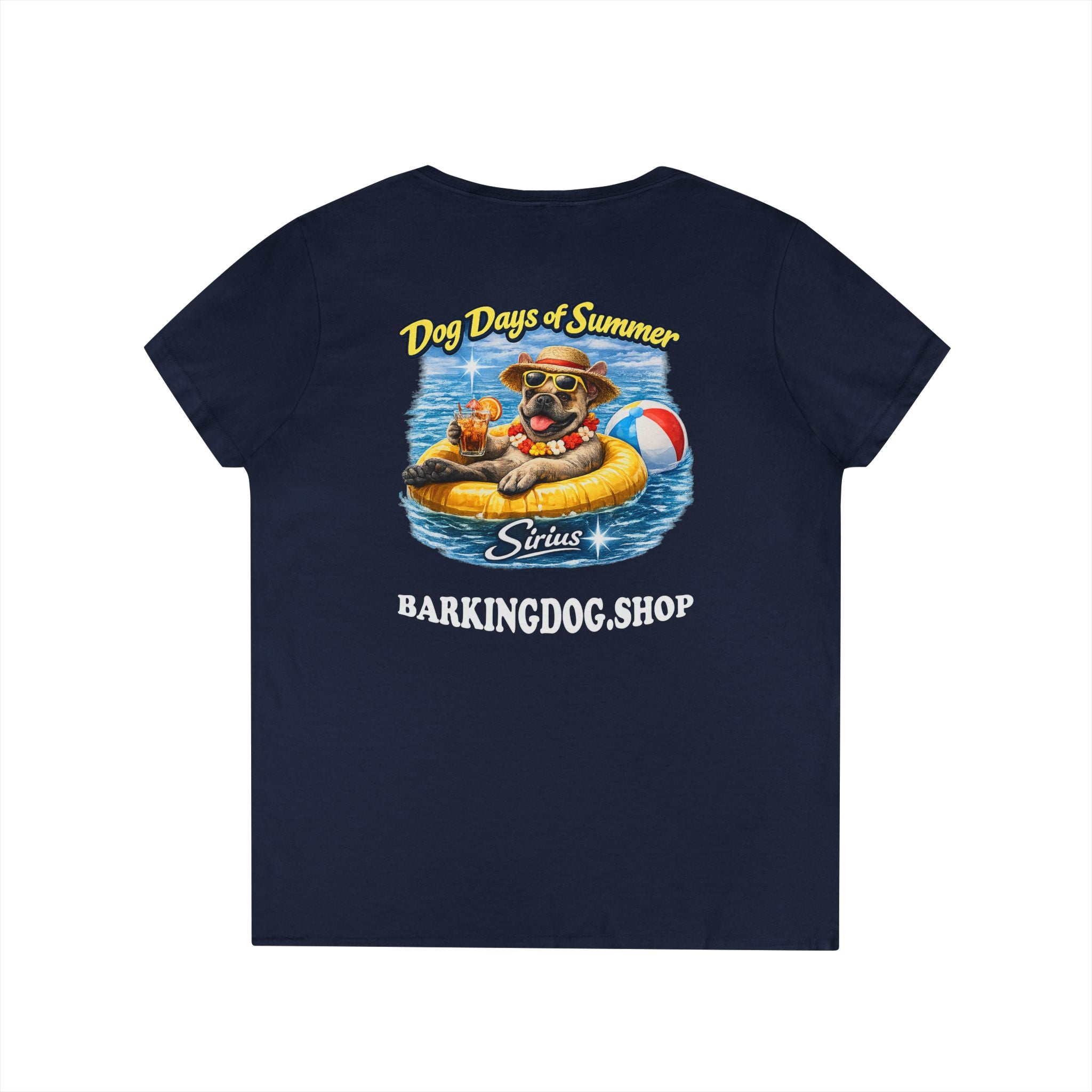 French Bull Dog Inner Tube T-Shirt Wag On™ Dog Days of Summer