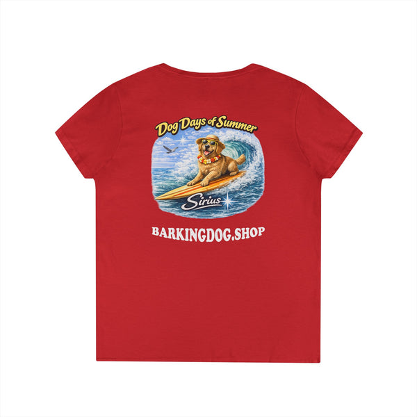 Golden Retriever Dog Surfboard T-Shirt Wag On™ Dog Days of Summer