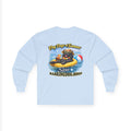 Black Cocker Spaniel Dog Days of Summer Inner Tube Long Sleeve T Shirt Beach Collection Floating Dog Graphic Tee Wag On BarkingDog Shop