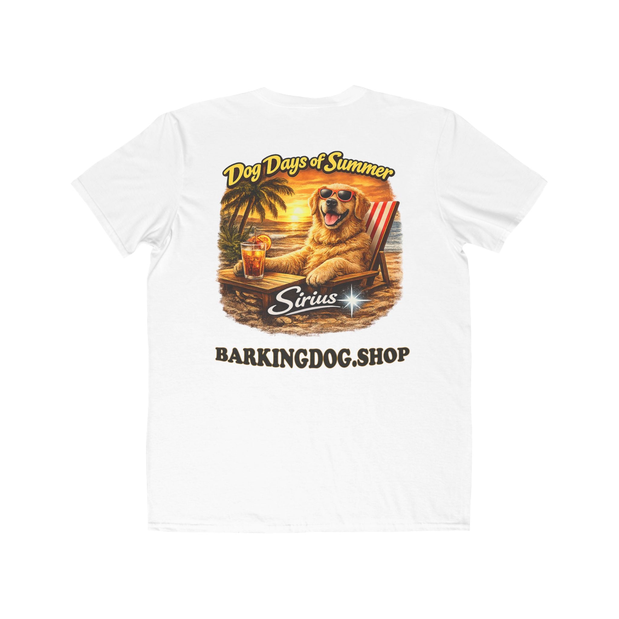 Golden Retriever Beach Chair T-Shirt Wag On™ Dog Days of Summer