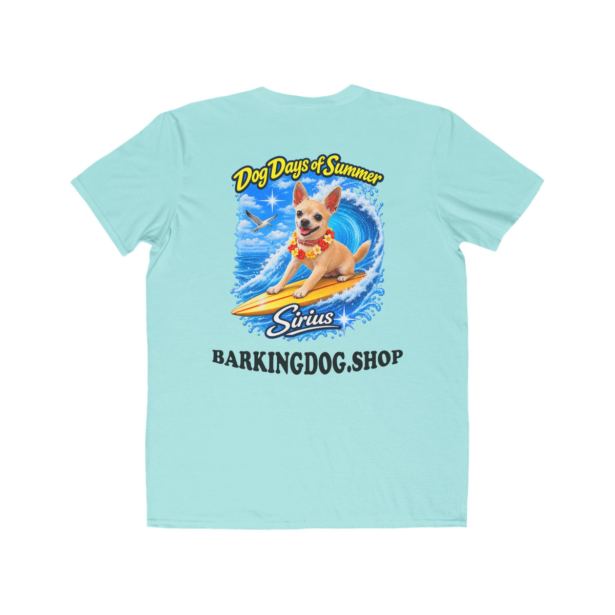 Chihuahua Surfboard T Shirt Dog Days Of Summer Beach Dog Lover Graphic Tee Wag On BarkingDog Shop