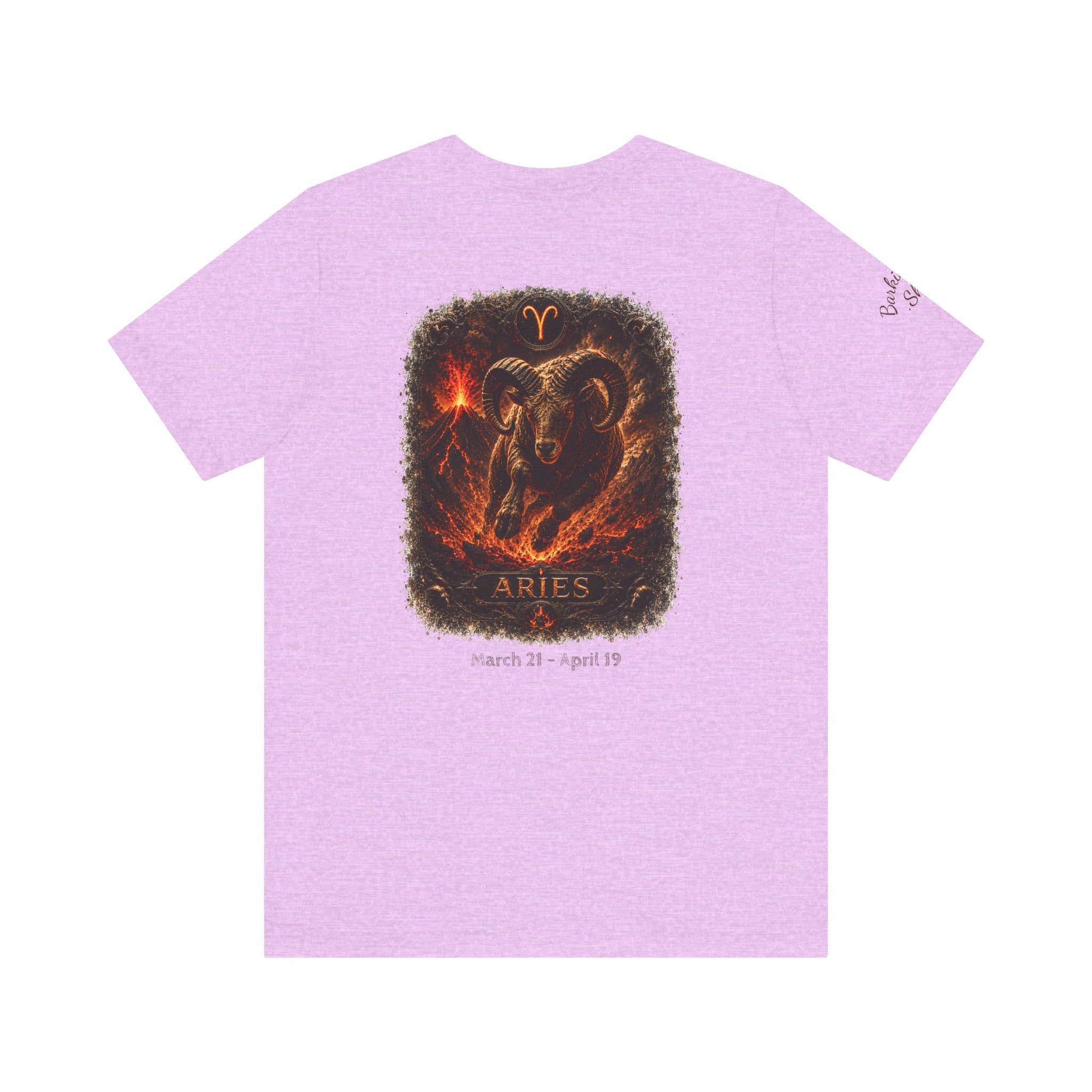 Aries Fire Ram Zodiac T‑Shirt — Bold Astrological Graphic Tee