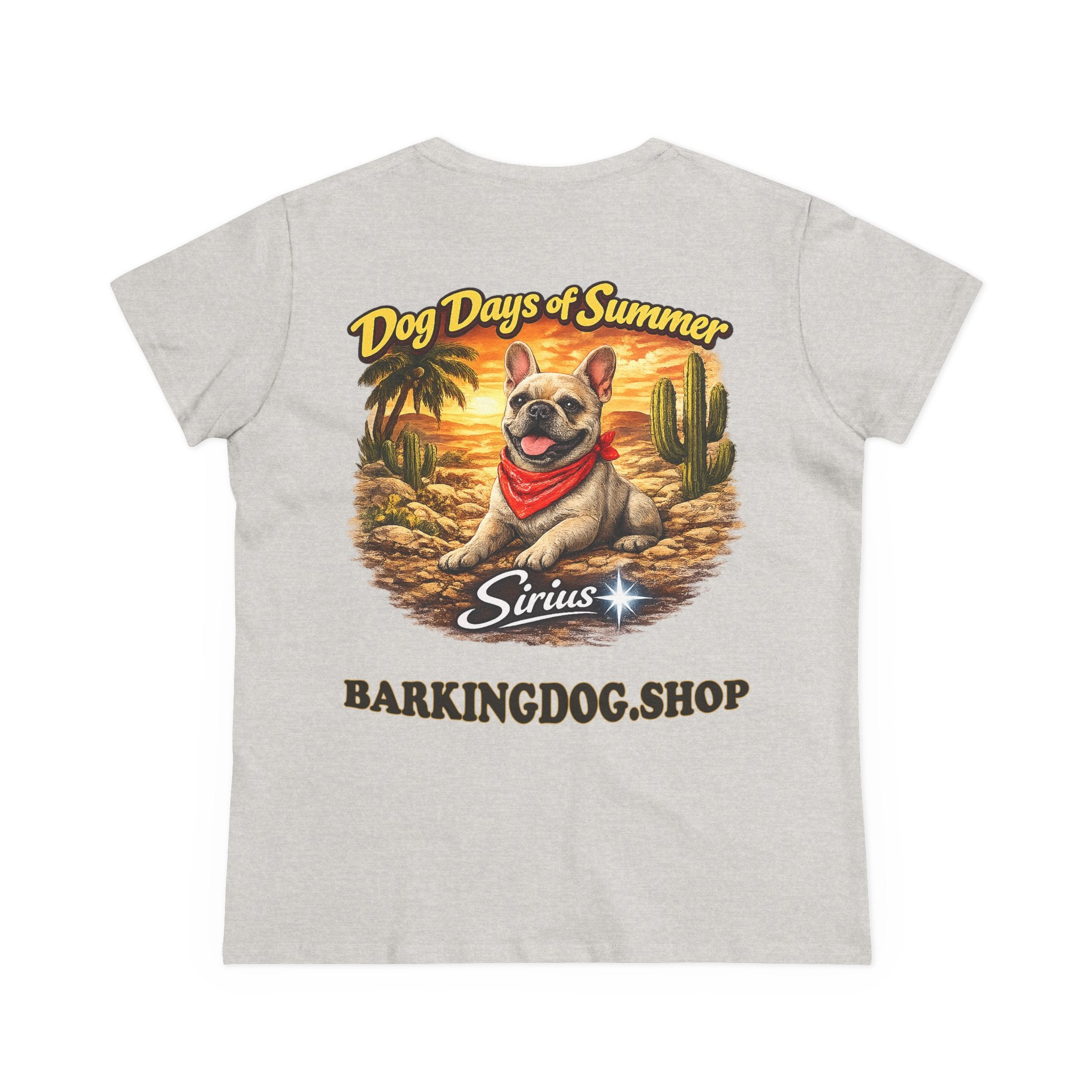 French Bull Dog Cactus T-Shirt Wag On™ Dog Days of Summer