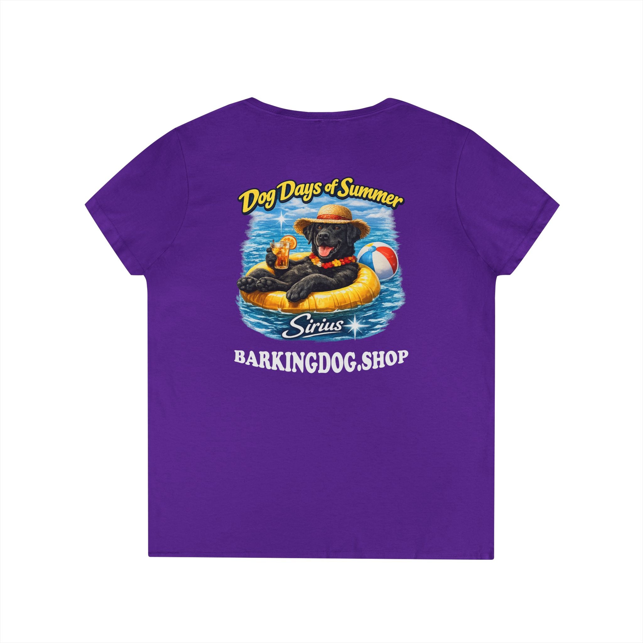 Black Labrador Dog Inner Tube T-Shirt Wag On™ Dog Days of Summer