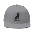 Embroidered Flat Bill Wag On Dog Lovers Cap