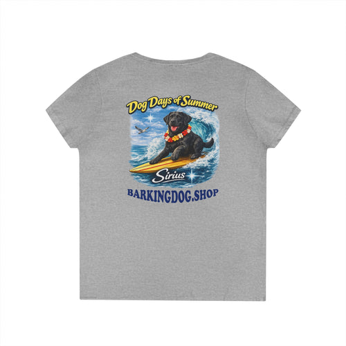 Black Labrador Dog Surfboard T-Shirt Wag On™ Dog Days of Summer