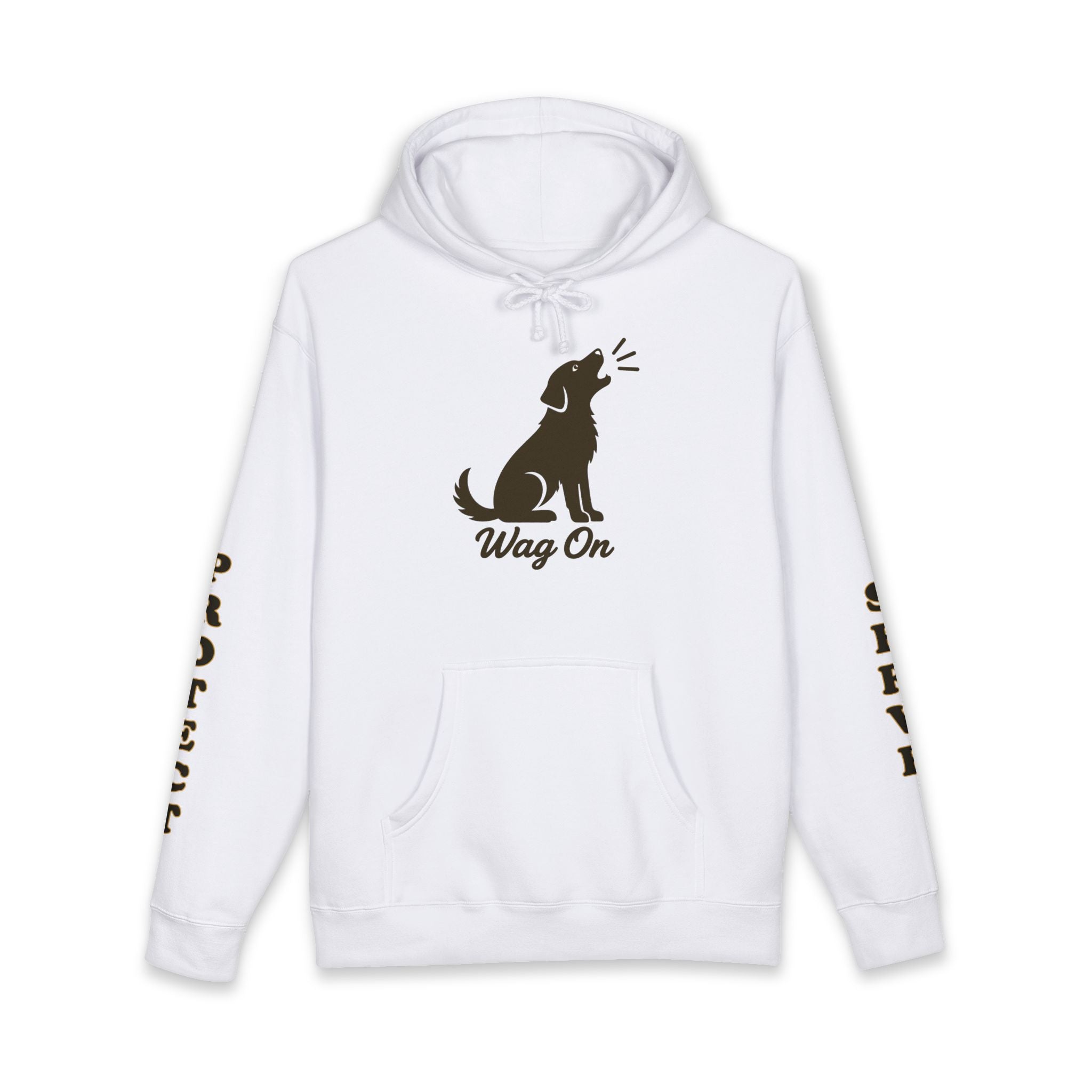 AH-64 Apache Military Helicopter Hoodie – "Wag On" Dog Graphic