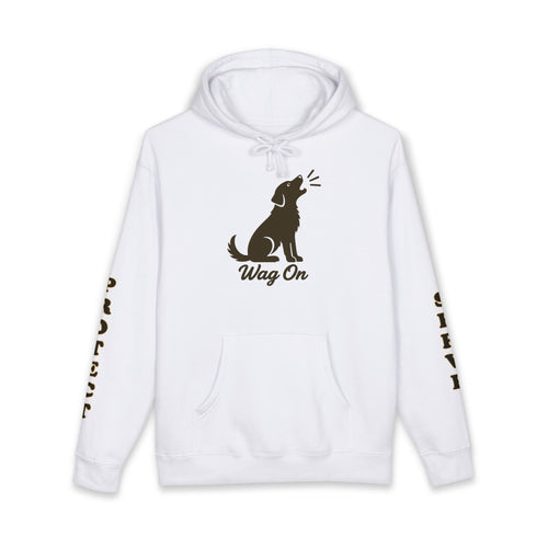 AH-64 Apache Military Helicopter Hoodie – "Wag On" Dog Graphic