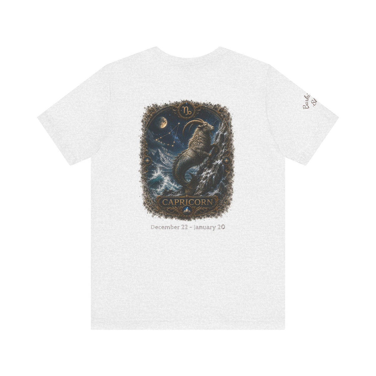 Capricorn Zodiac T-Shirt — Mythic Sea Goat Astrology Tee