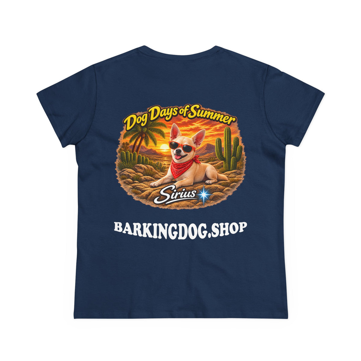 Chihuahua Cactus T Shirt Dog Days Of Summer Beach Dog Lover Graphic Tee Wag On BarkingDog Shop