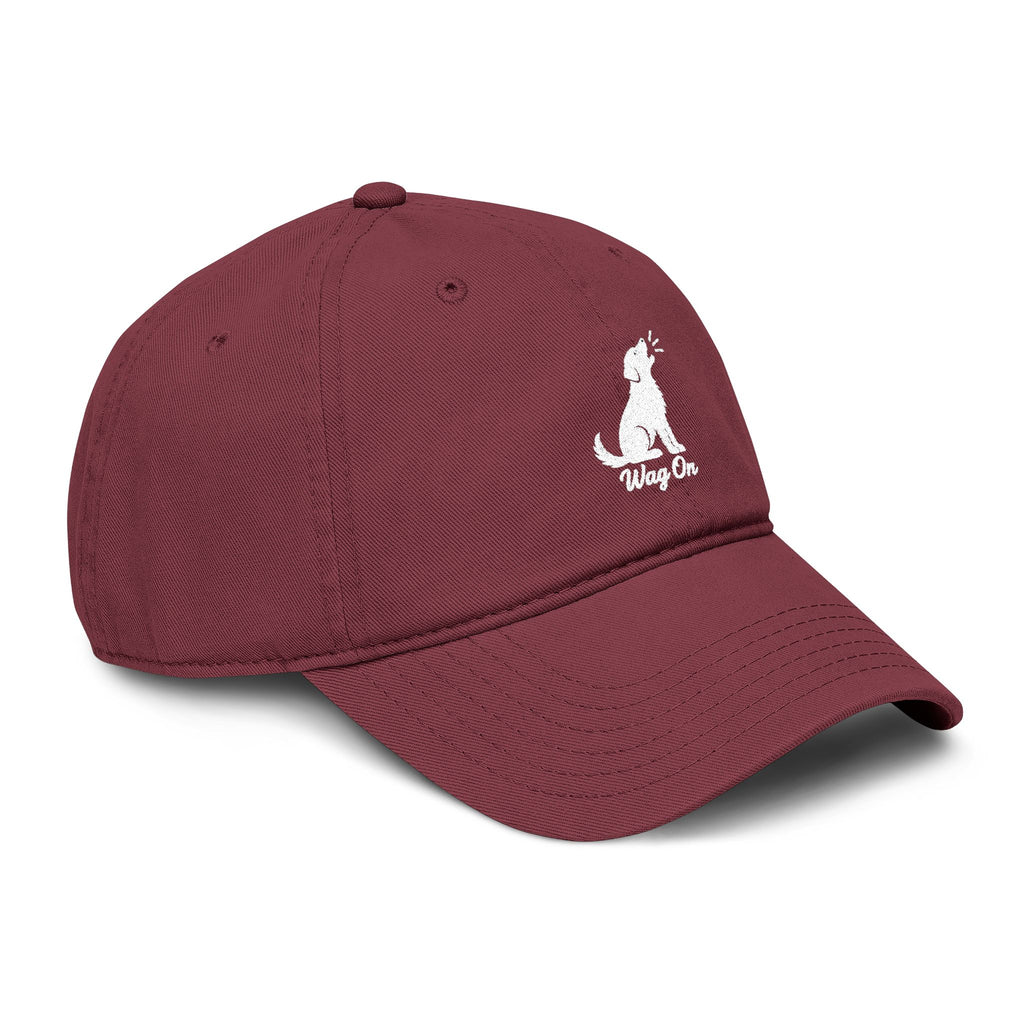Wag On Embroidered Dog Baseball Cap — Casual Pet Lover Hat