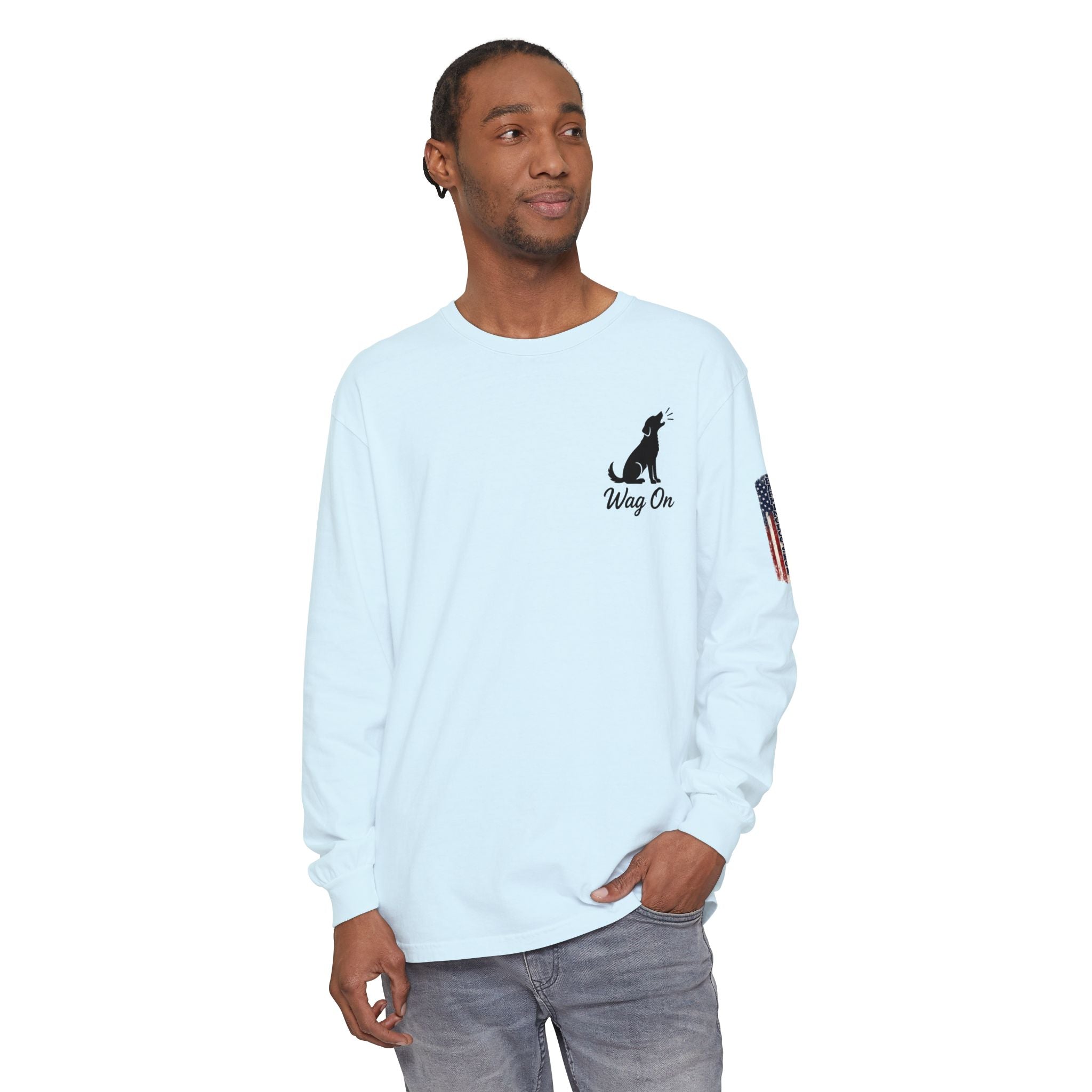 New York Knicks 2026 NBA Champions Long Sleeve T‑Shirt — 'Wag On' Dog Logo
