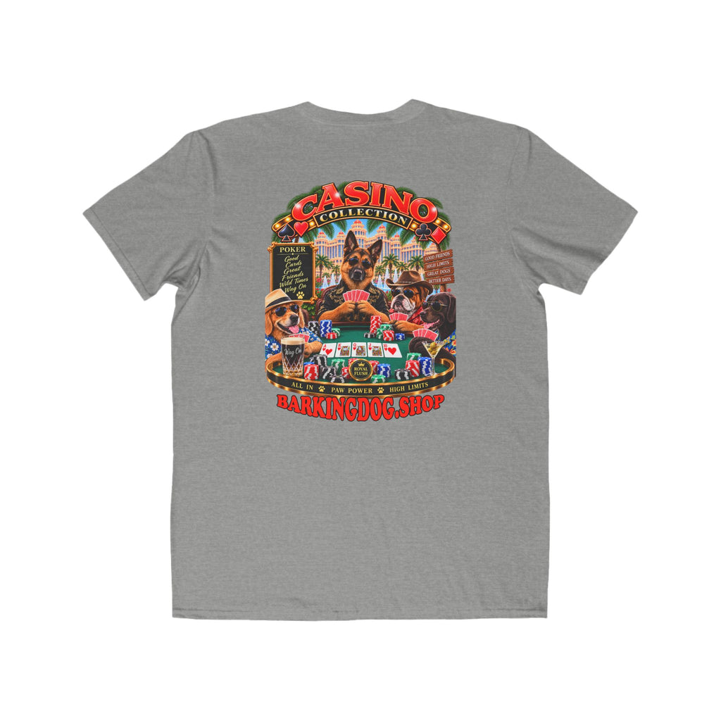 German Shepherd Poker T Shirt Casino Collection Funny Slot Machine Dog Graphic Tee Wag On BarkingDog Shop