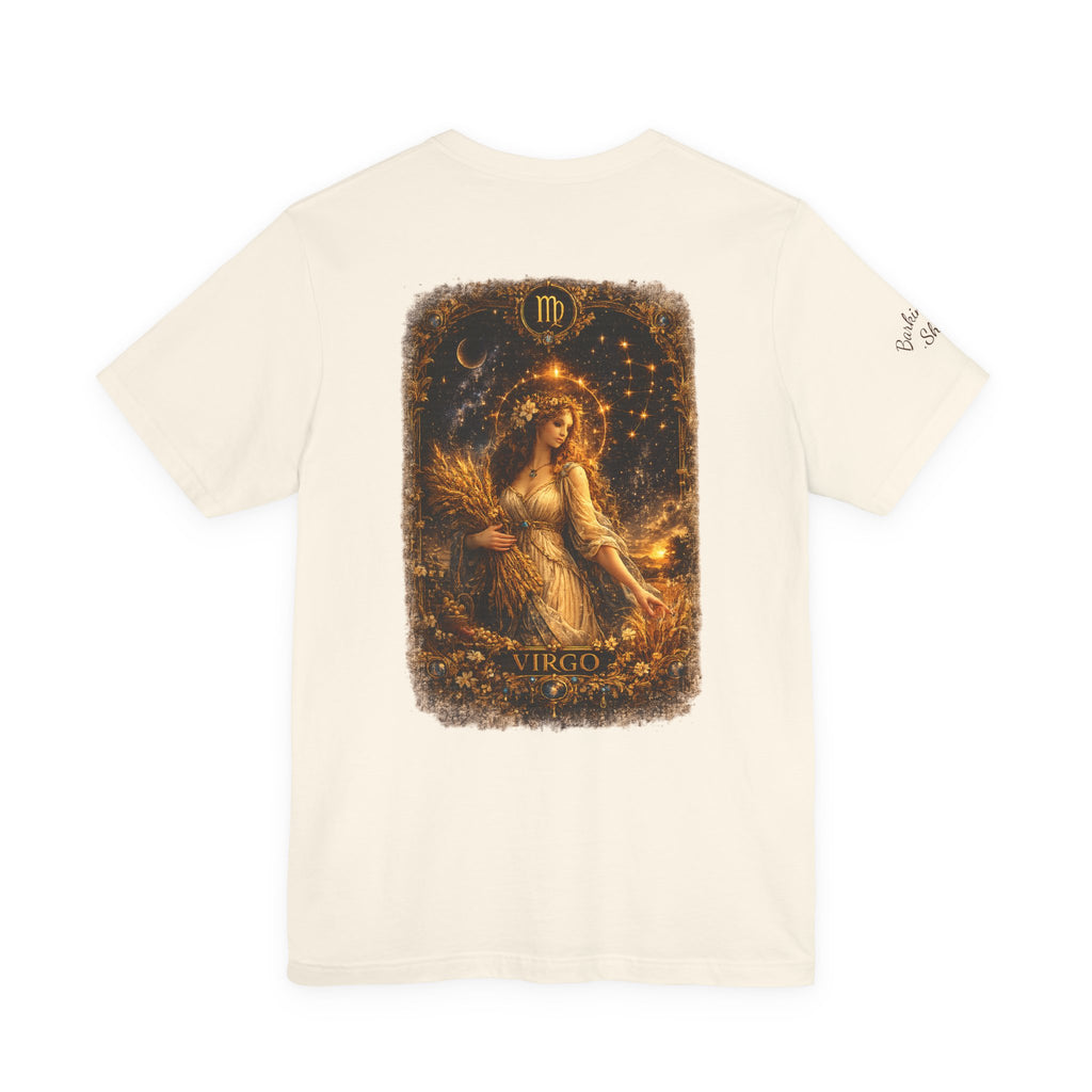 Virgo Zodiac Tee — Illustrated Virgo Goddess Astrology T-Shirt