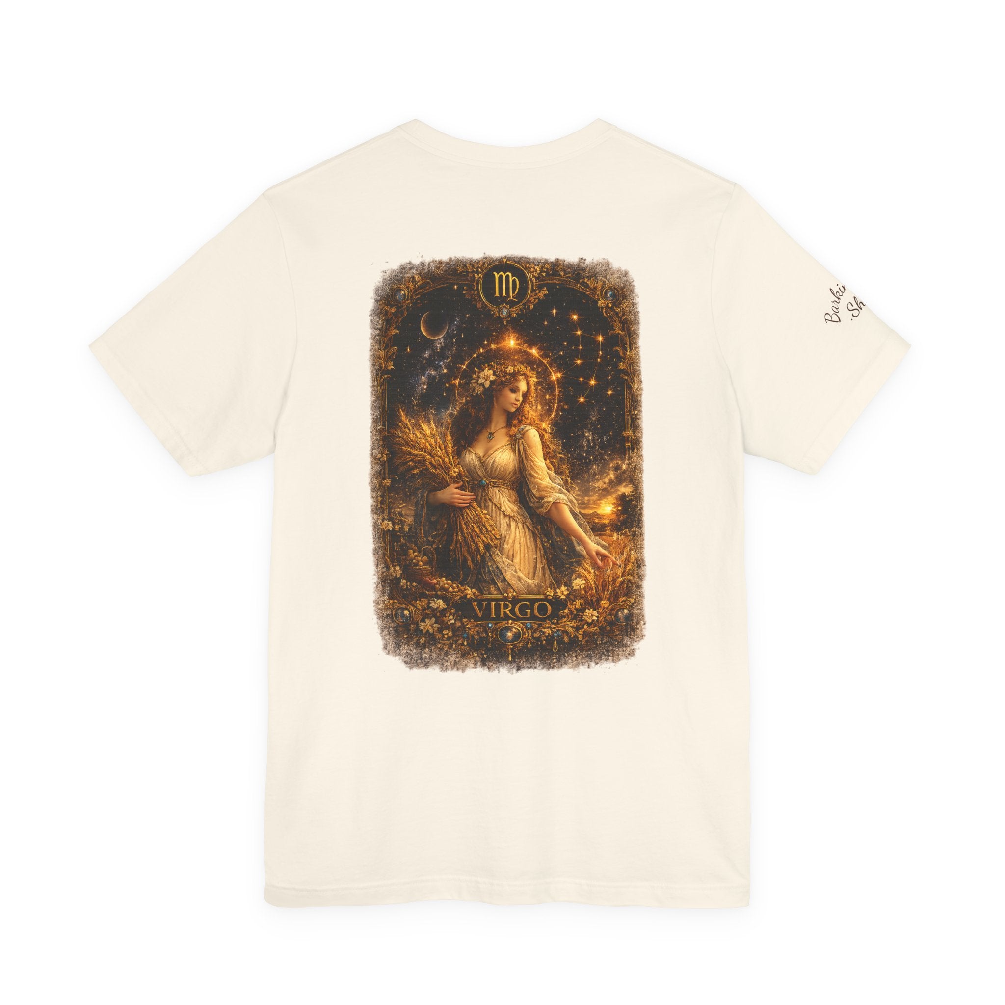 Virgo Zodiac Tee — Illustrated Virgo Goddess Astrology T-Shirt