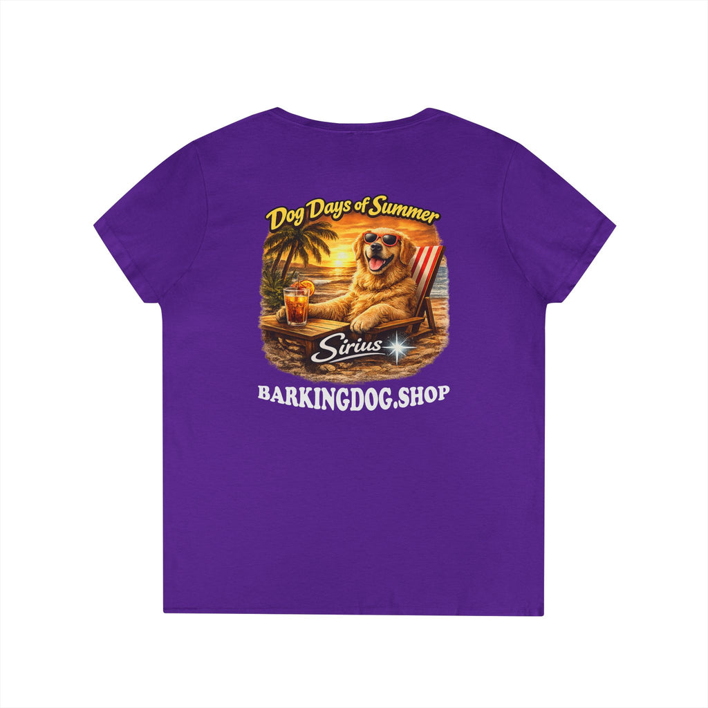 Golden Retriever Dog Beach Chair T-Shirt Wag On™ Dog Days of Summer