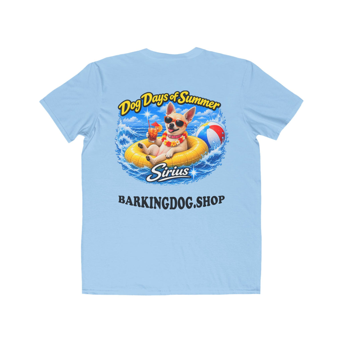 Chihuahua Inner Tube T Shirt Dog Days Of Summer Beach Dog Lover Graphic Tee Wag On BarkingDog Shop