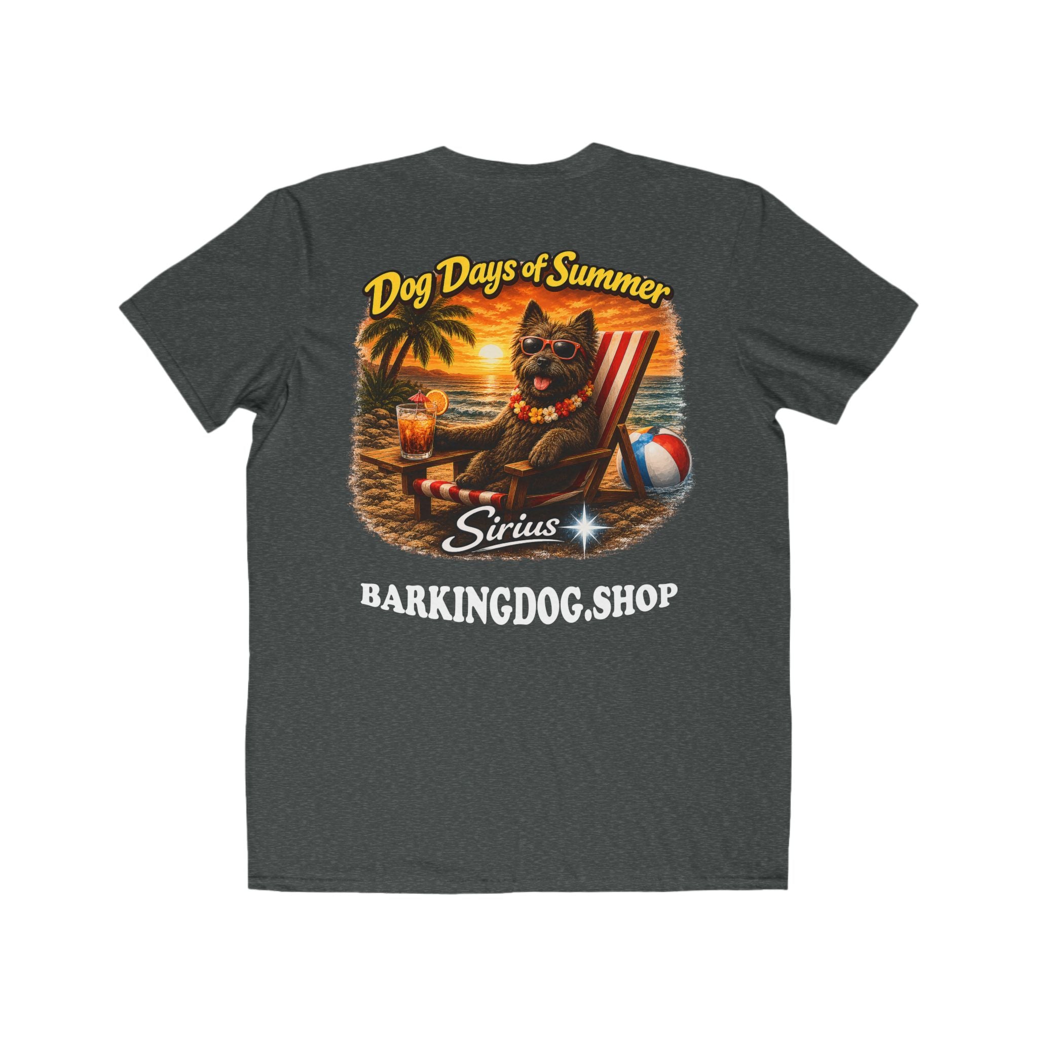 Cairn Terrier Beach Chair T-Shirt Wag On™ Dog Days of Summer