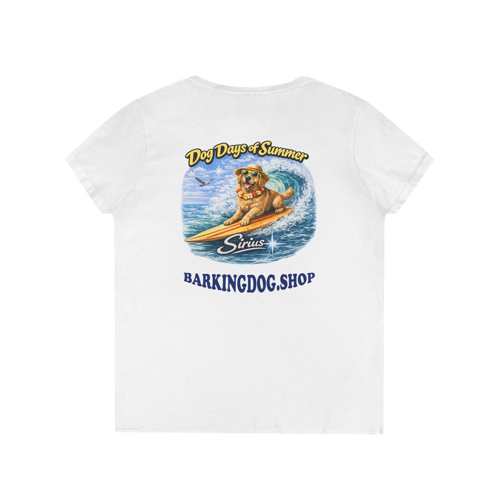 Golden Retriever Dog Surfboard T-Shirt Wag On™ Dog Days of Summer
