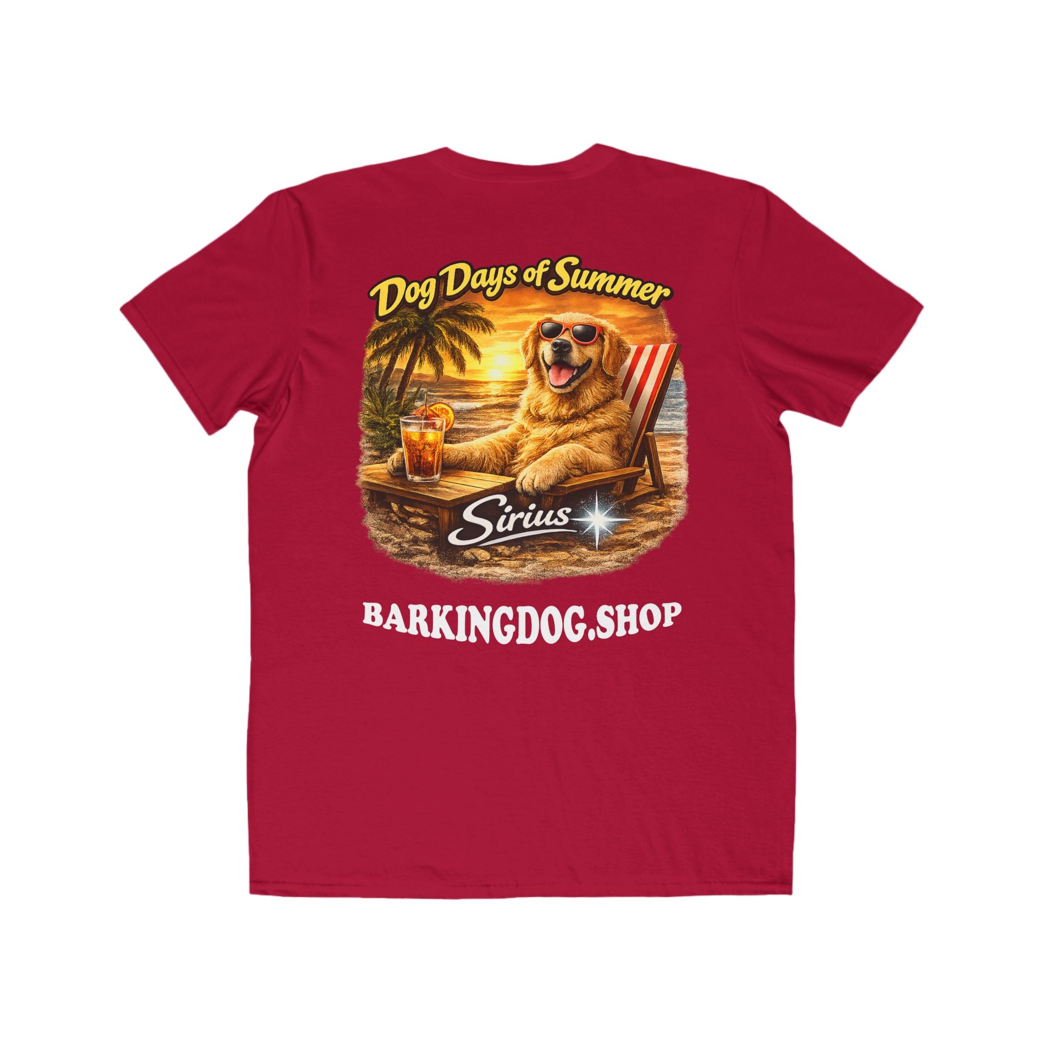 Golden Retriever Beach Chair T-Shirt Wag On™ Dog Days of Summer