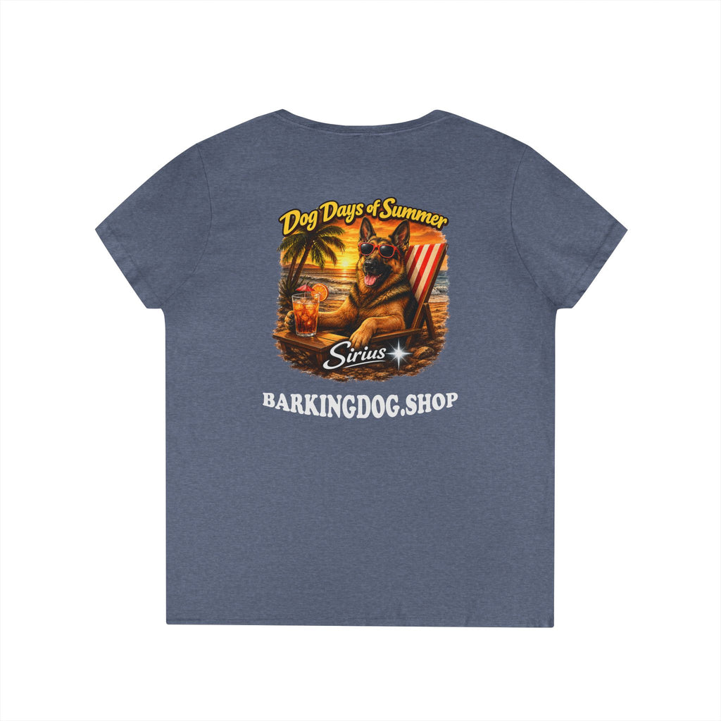 German Shepherd Dog Beach Chair T-Shirt Wag On™ Dog Days of Summer