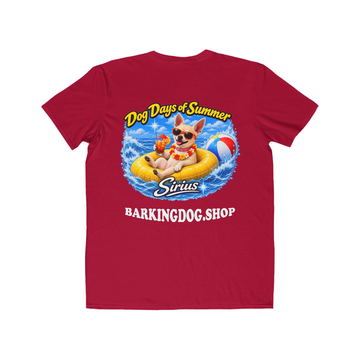 Chihuahua Inner Tube T Shirt Dog Days Of Summer Beach Dog Lover Graphic Tee Wag On BarkingDog Shop