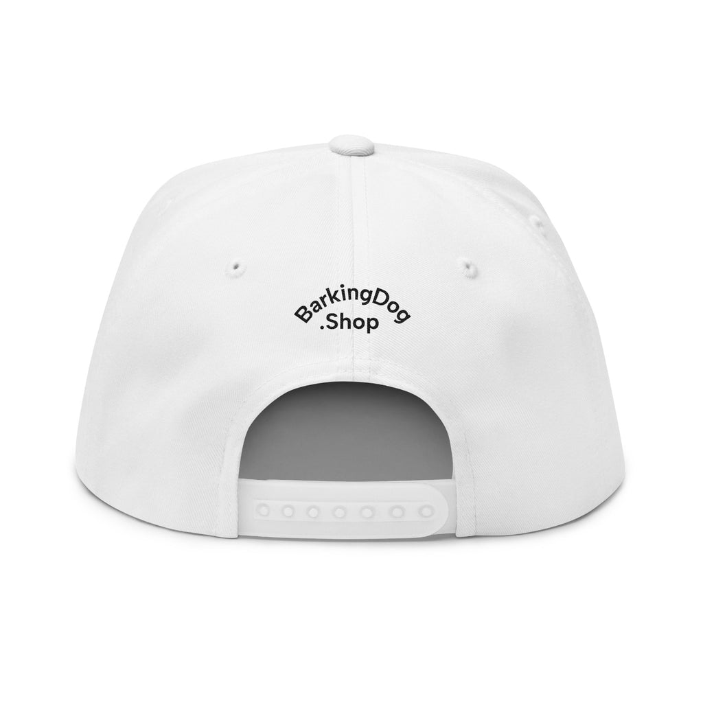 Embroidered Flat Bill Wag On Dog Lovers Cap