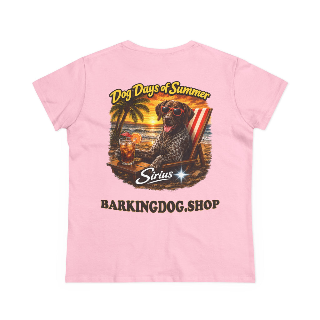 German Shorthair Pointer Dog Beach Chair T-Shirt Wag On™ Dog Days of Summer